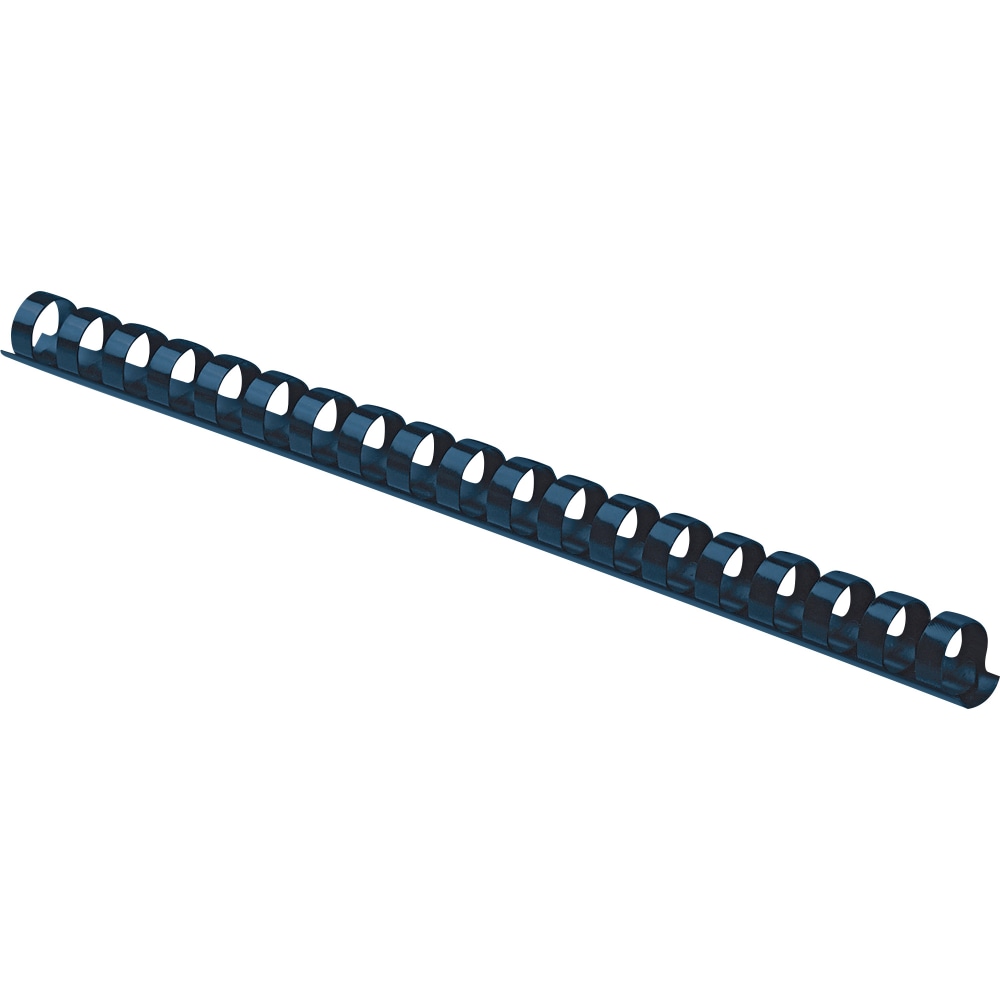 Fellowes 19-Ring Plastic Comb Binding, 0.4in x 10.8in x 0.4in, Navy, Pack Of 100 MPN:52505