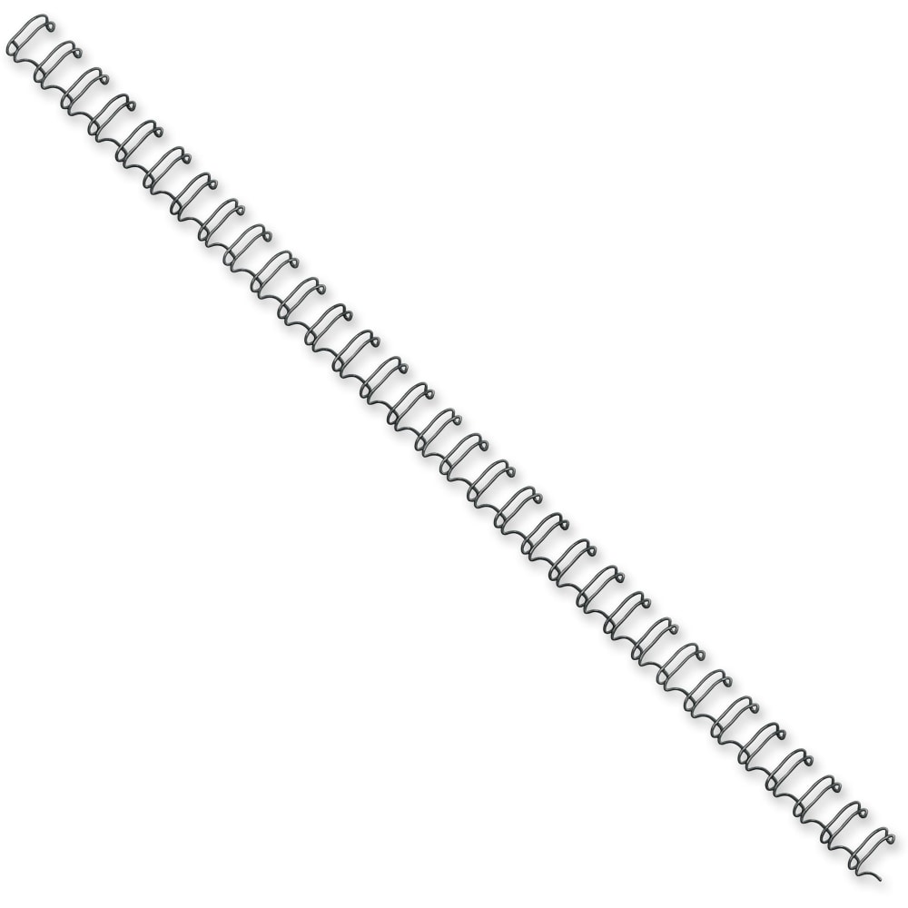 Fellowes Double-Loop Wire Binding Combs, 0.3in x 11in x 0.3in, Black, Pack Of 25 MPN:52539