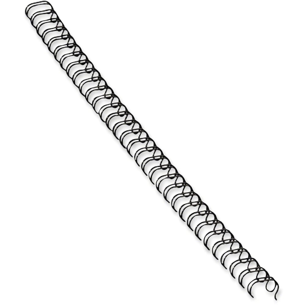 Fellowes Wire Binding Combs, 9/16in, 130 Sheets, Black - 10.5inx0.5inx 1in Depth - 0.56in Maximum Capacity - 130x Sheet Capacity - Round - Black - 25/Pack MPN:5255601