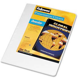 Fellowes® Transparent PVC Presentation Covers Oversized 11-1/4