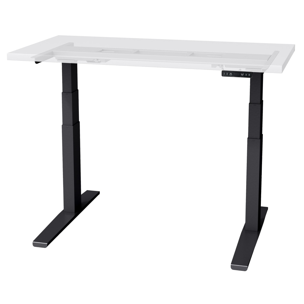 Fellowes Victory LX 2-Leg Electric Steel Table Base With Memory Height Settings, 47-1/2inH x 36inW x 24inD, Black MPN:2VT-LX-C36-24-BLK