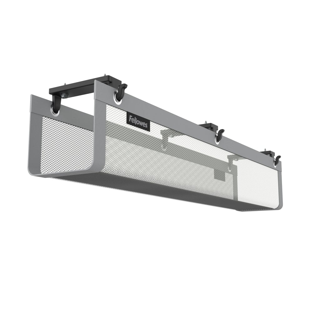 Fellowes Netta Under Desk Wire Management Cable And Surge Organizer, 48in, Gray MPN:NETTA-48-GRY