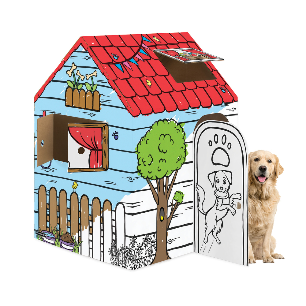 Bankers Box At Play Playhouse, 38inL x 32inW x 48inH, Doghouse MPN:1230901