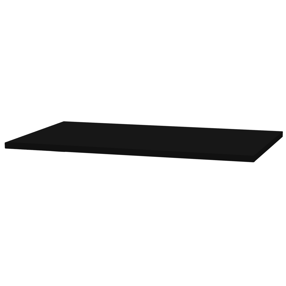 Fellowes 48inW Rectangle Worksurface Laminate Desktop, Black MPN:2R4824-QS-TFL-BK