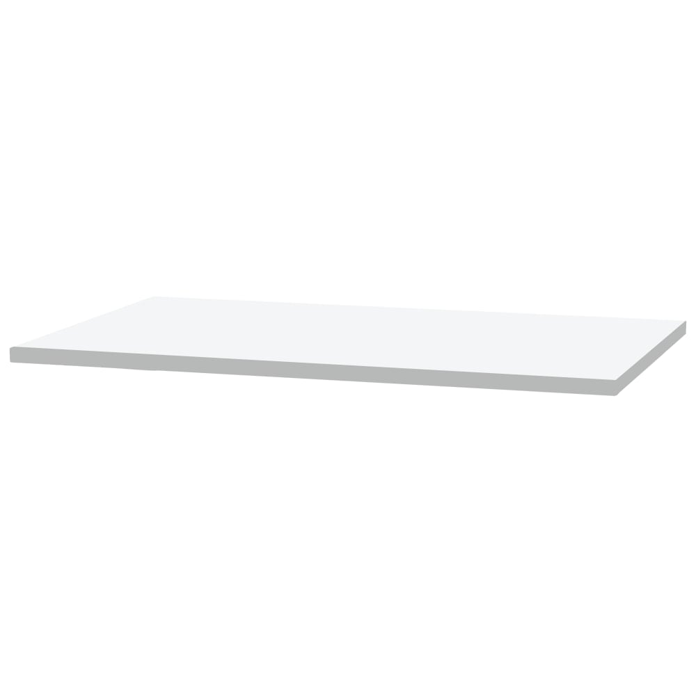 Fellowes 48inW Rectangle Laminate Worksurface Desktop, White MPN:2R4824-QS-TFL-DW