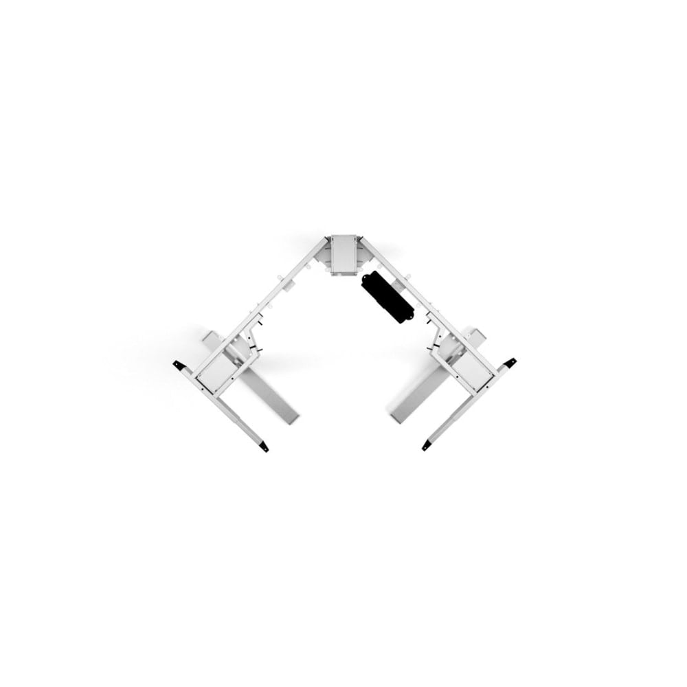 Fellowes All-Flex 3-Leg Electric Height Adjustable Table Base, 23-5/16inH x 36inW x 23-1/2inD, Silver MPN:FLEX3-SLV
