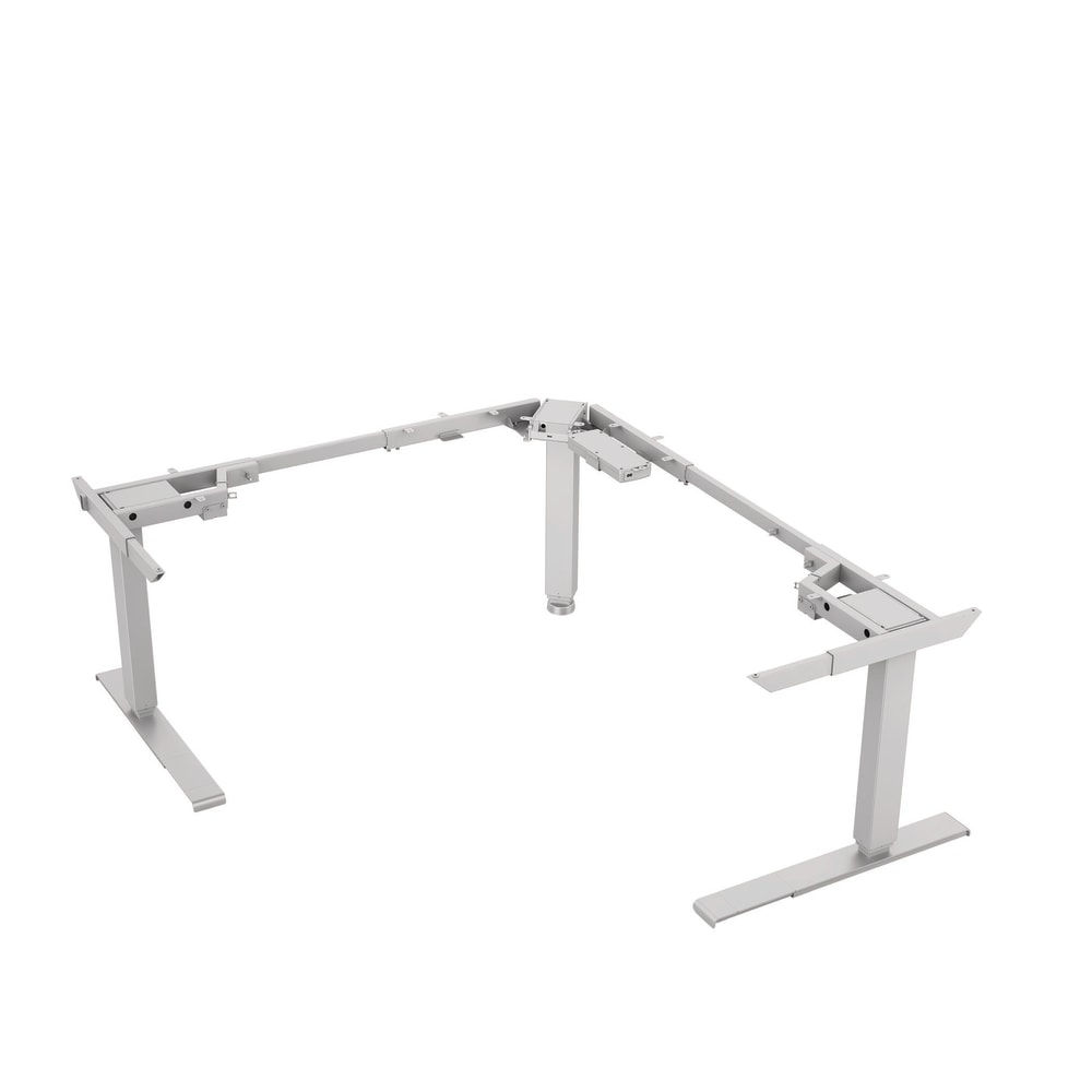 Fellowes All-Flex 3-Leg Electric Height Adjustable Table Base, 49-5/16inH x 65-5/8inW x 28inD, White MPN:FLEX3-WHT