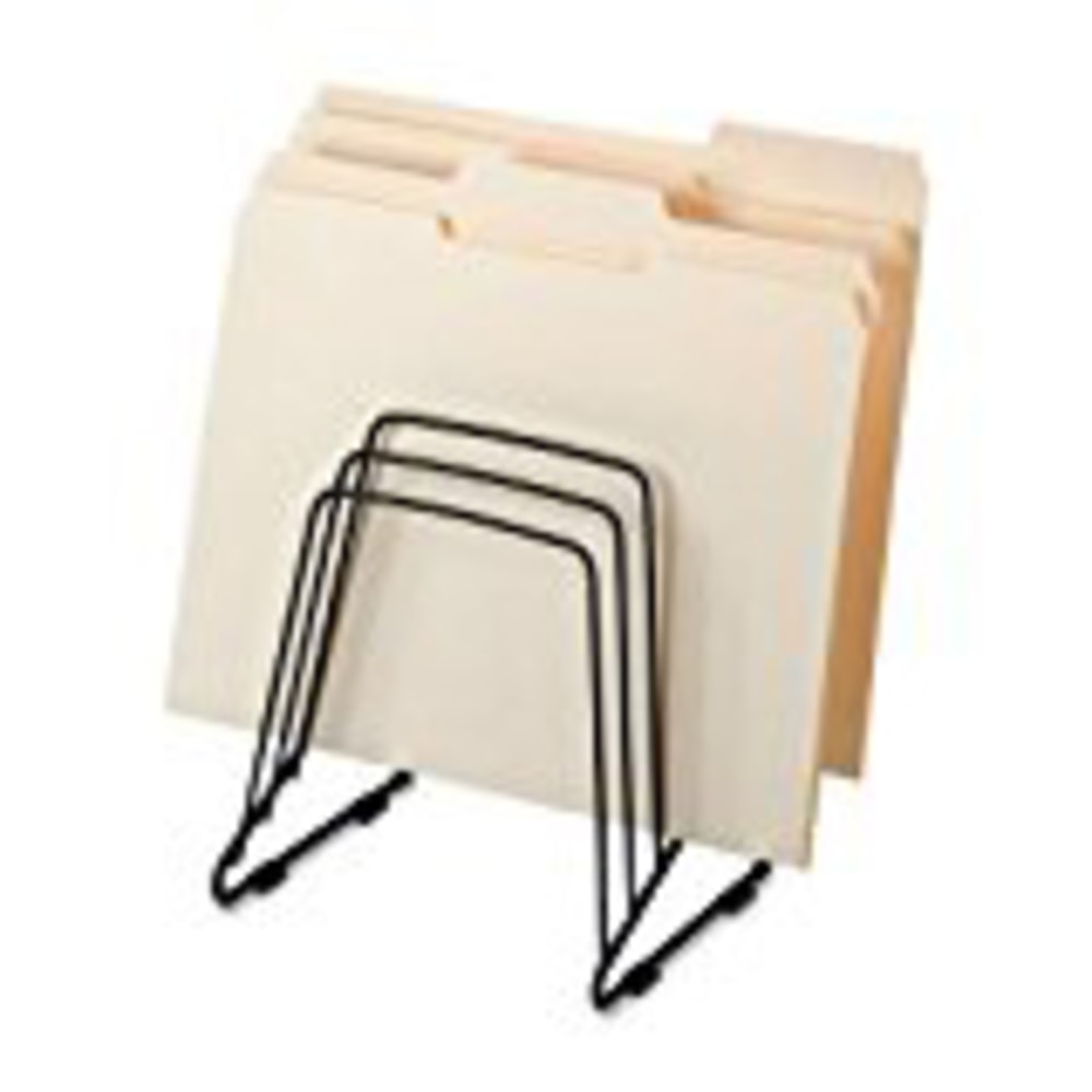 Fellowes Wire Step File II, 5 Compartment(s), 8.3inH x 7.3inW x 6inD, Desktop, Black, Steel, 1Each MPN:69712