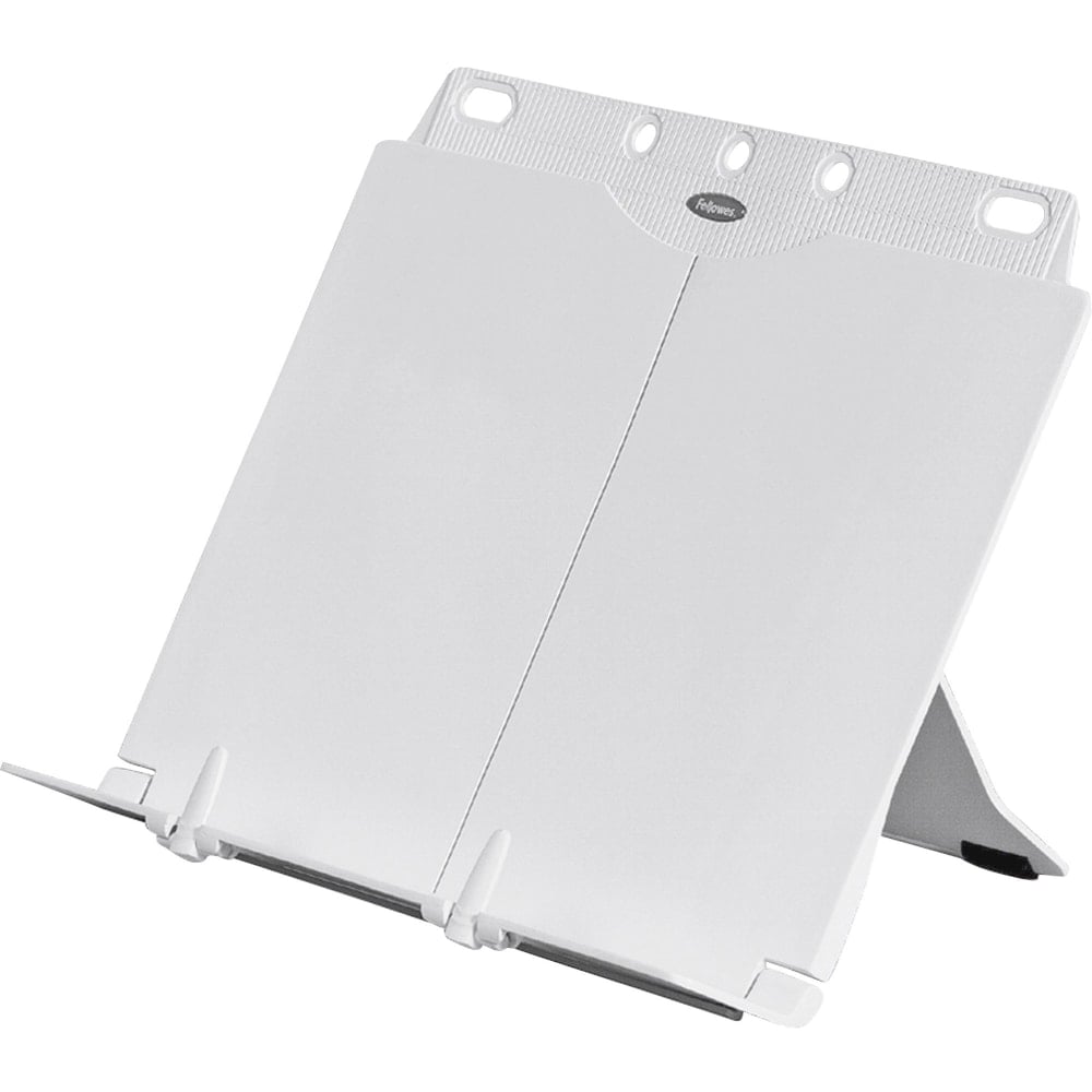 Fellowes BookLift Copyholder, One Book/Pad Capacity, Plastic, Platinum MPN:21100