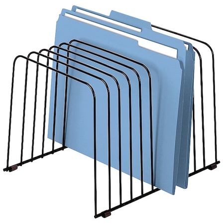 File Sorter, Black, Steel, 9 in W, 11 3/8 in L, 8 in H, 11 Number of Compartments MPN:72112