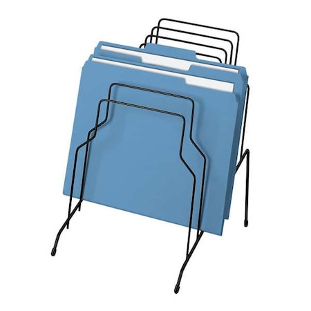Step File, Black, Steel, 10 1/8 in W, 12 1/8 in L, 11 4/5 in H, 8 Number of Compartments MPN:72614