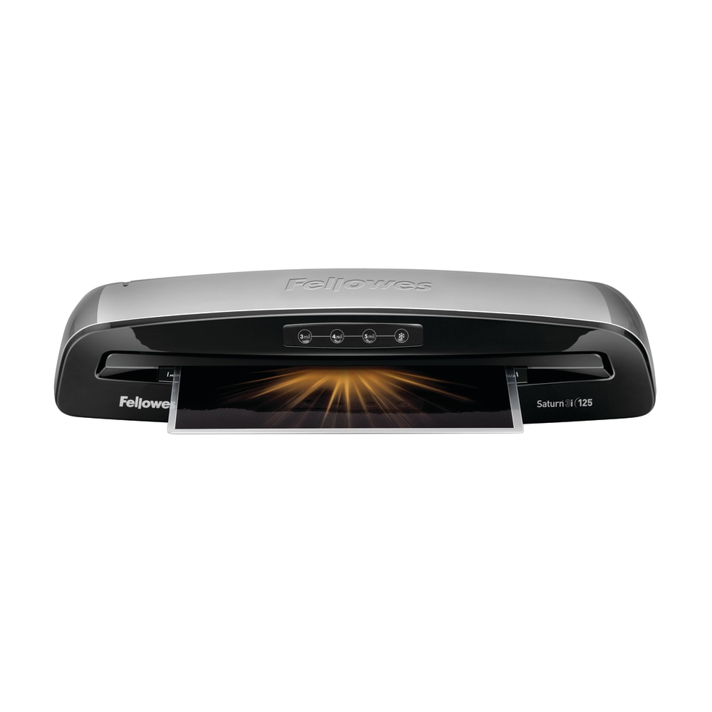 Fellowes Saturn 3i 125 12.5in Laminator With Combo Kit, 4 1/8inH x 20 7/8inW x 5 3/4inD, Silver/Black MPN:5736601