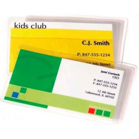 Fellowes® Glossy Pouches - Business Card 5 mil 100 pack 52031 - Pkg Qty 10