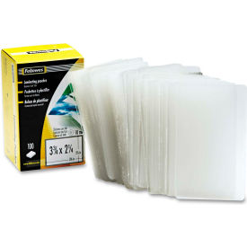 Fellowes® Laminating Pouch 10 mil 2 1/4 x 3 3/4 Business Card Size 100/Pack 52058