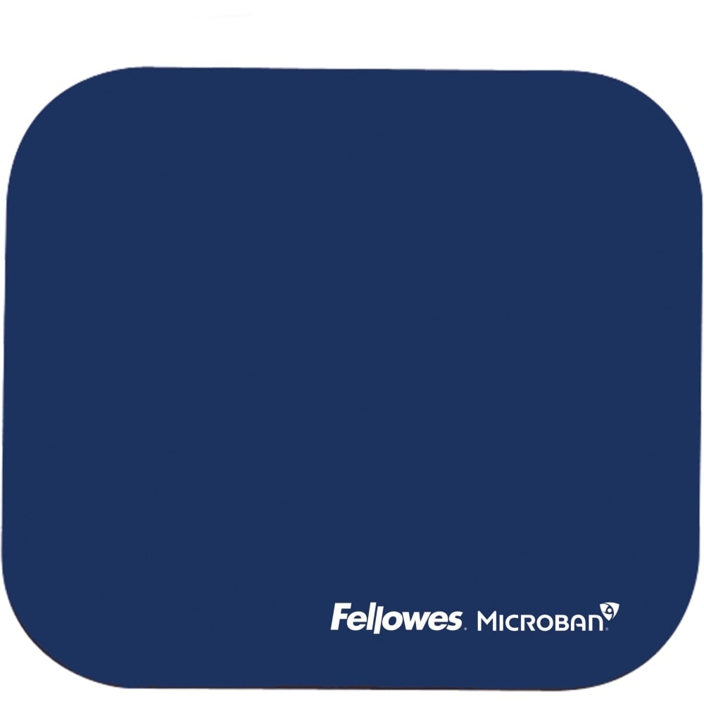 Fellowes Mouse Pad With Microban, 8in x 9in, Blue, 1 Each MPN:5933801