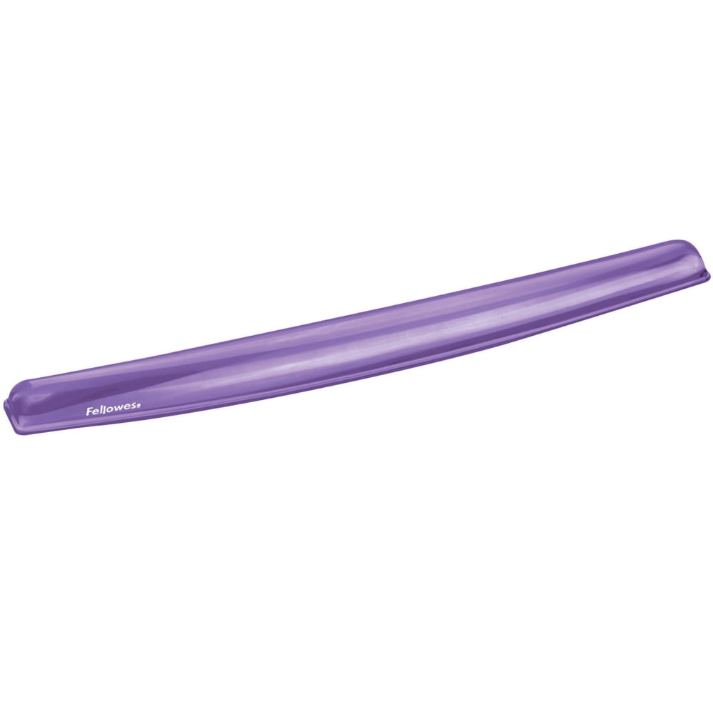 Fellowes Gel Crystals Wrist Rest, 1inH x 19.31inW x 2.31inD, Purple MPN:91437