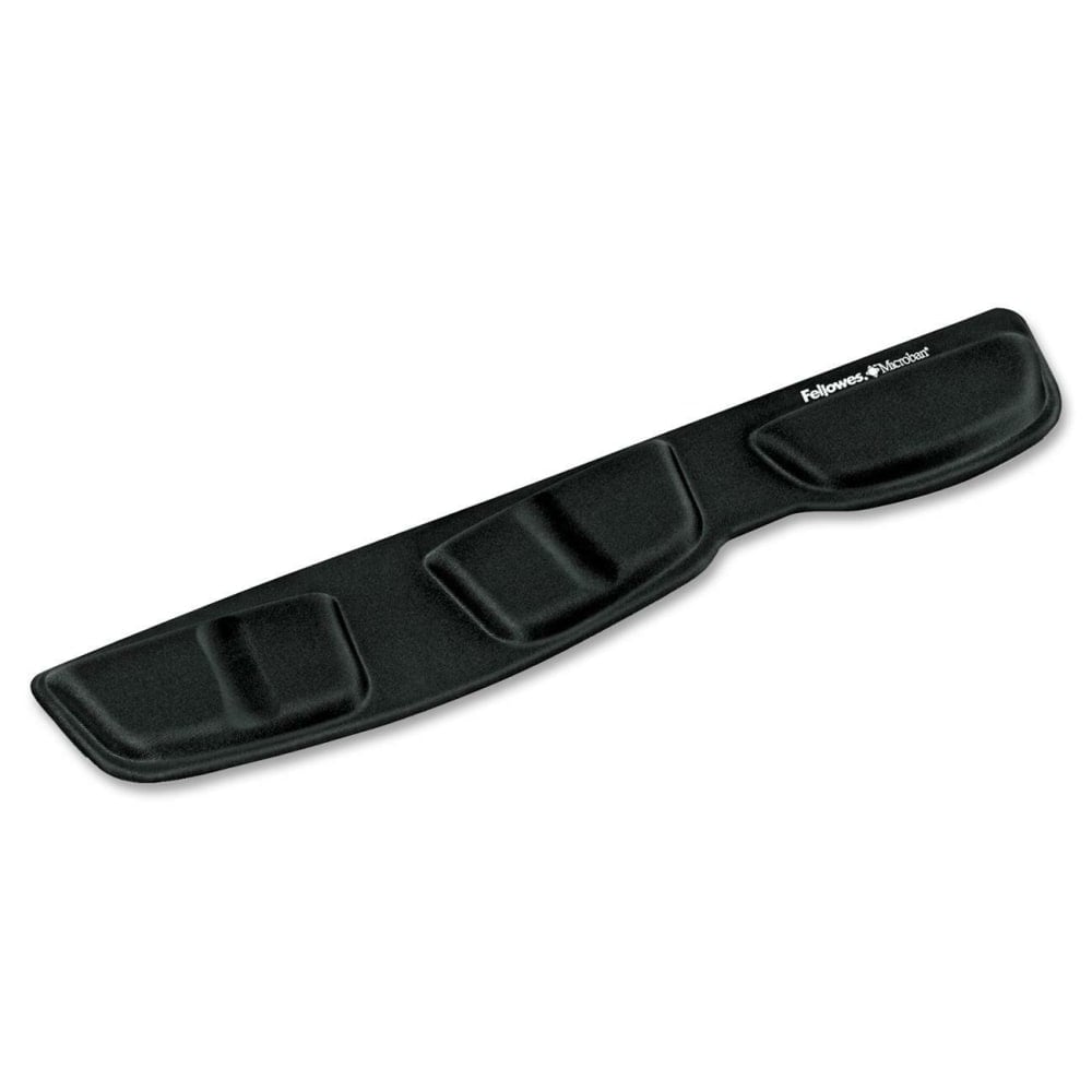 Fellowes Keyboard Palm Support with Microban Protection - 0.6in x 18.3in x 3.4in Dimension - Black - Memory Foam, Jersey Cover MPN:9182801