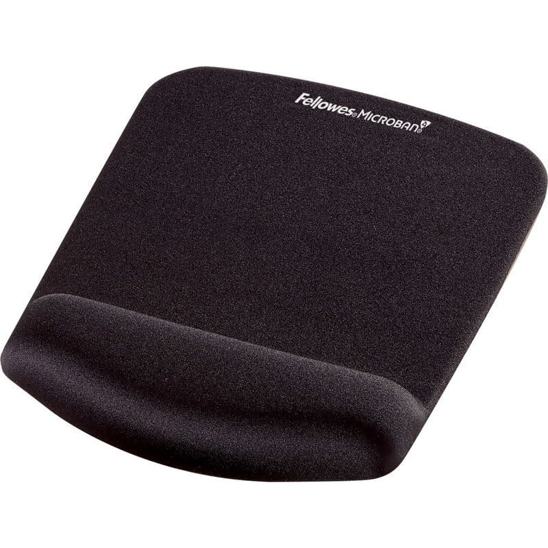 Fellowes PlushTouch Mouse Pad With Wrist Rest, Black MPN:9252001