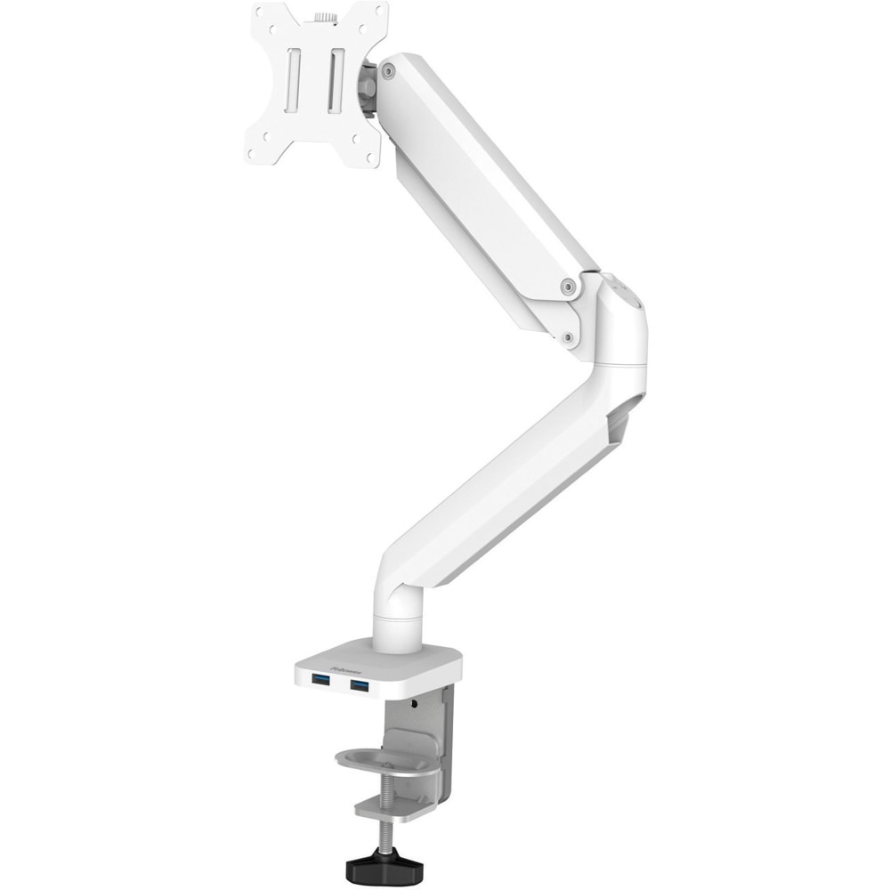 Fellowes Platinum Series Gas Spring Single Monitor Arm, White MPN:8056201