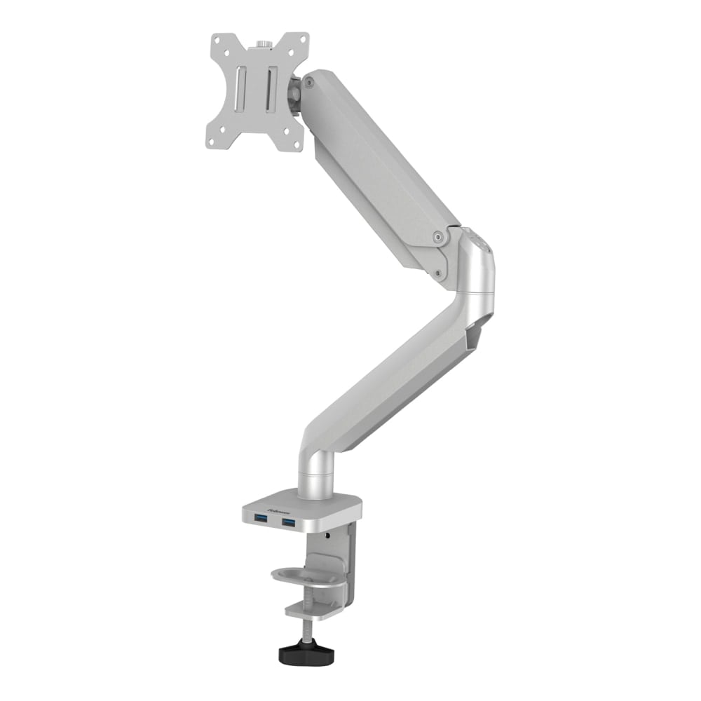 Fellowes Platinum Series Single-Monitor Arm, Fully Adjustable, Holds up to 40in Monitor, Silver MPN:8056401