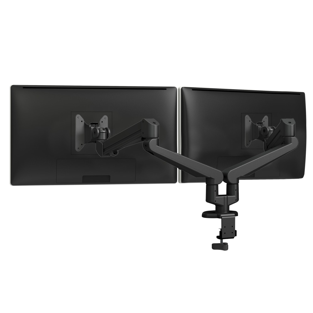 Fellowes Edge 2 Dual Adjustable Monitor Arm For Monitors Up To 17.6 Lb, Black MPN:EDGE2-BLK