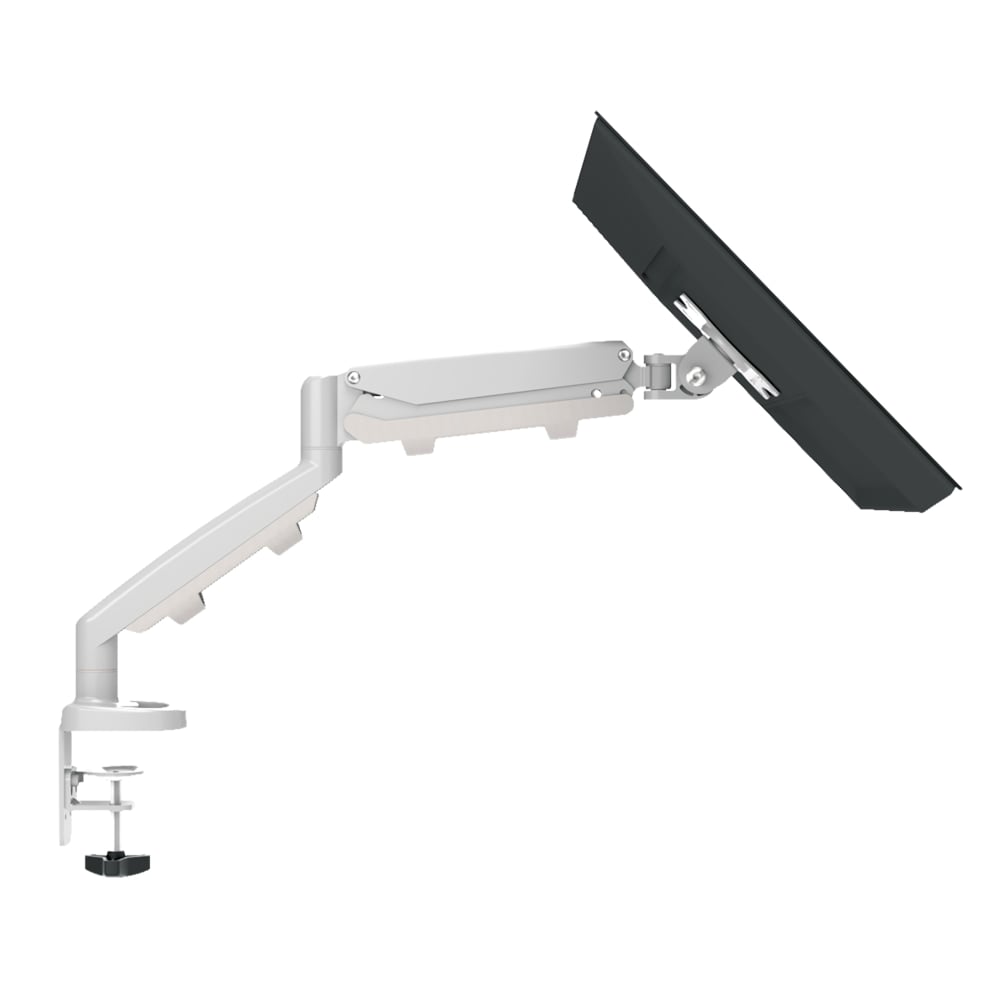 Fellowes Eppa Adjustable Single Monitor Arm For Monitors Up To 17.6 Lb, BIMA, Silver MPN:EPPA-SLV