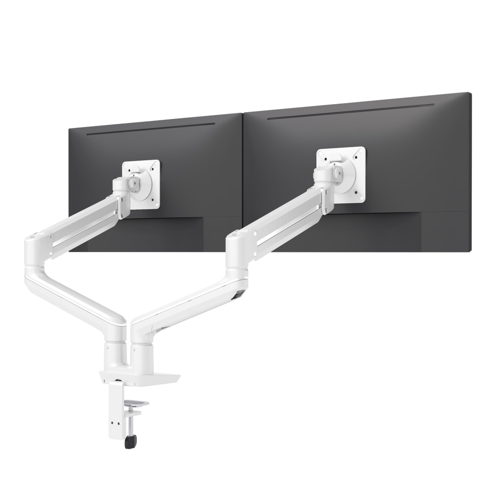 Fellowes SENA 2 Dual Monitor Arm With Finger Touch Adjustment, White MPN:SENA2-WHT