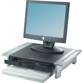 Fellowes® 8031101 Office Suites™ Monitor Riser Black/Silver 8031101 - Pkg Qty 2
