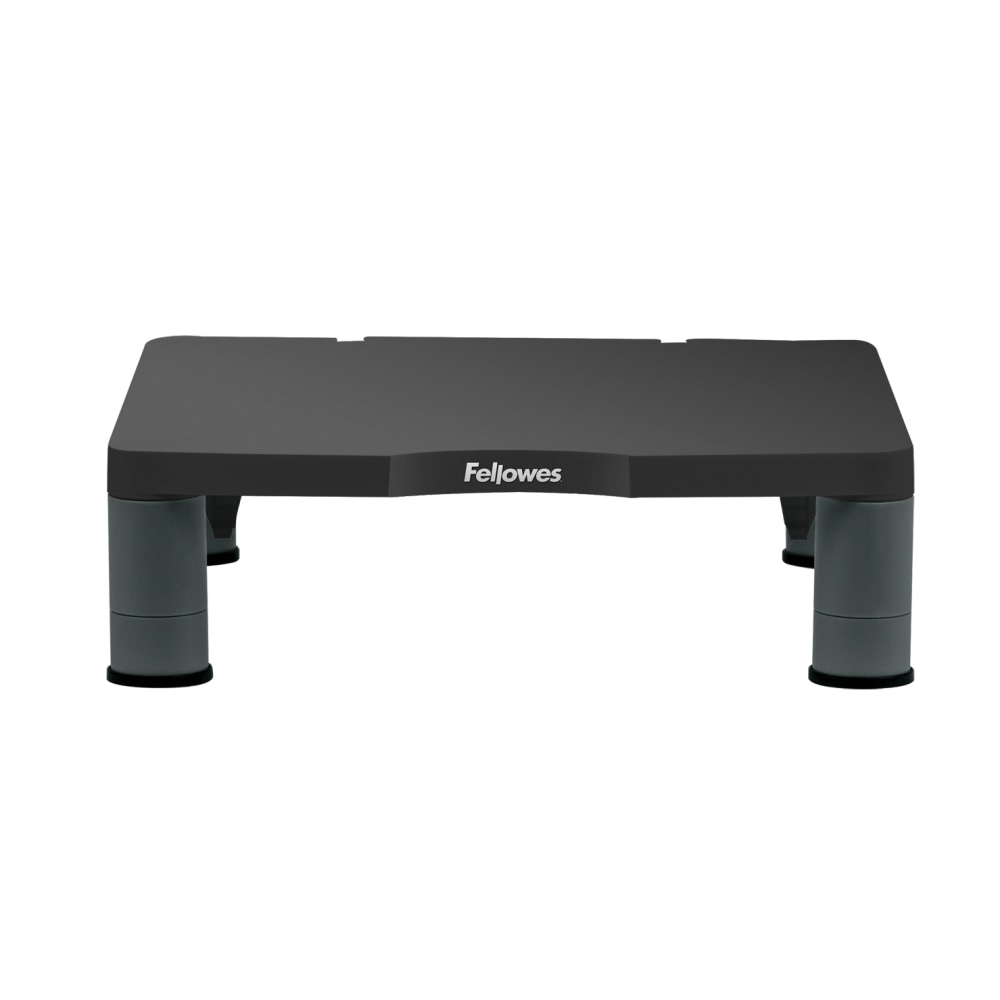 Fellowes Monitor Riser, 4inH x 13 1/8inW x 13 1/2inD, Graphite (Min Order Qty 4) MPN:9169301