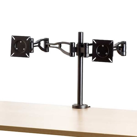 Dual Monitor Arm, Black, Steel MPN:8041701