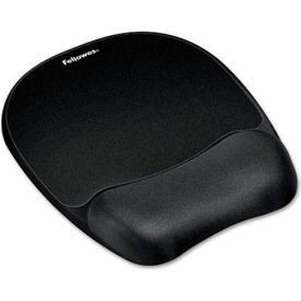 Fellowes® Memory Foam Mouse Pad with Wrist Rest 7.93 x 9.25 Black 9176501