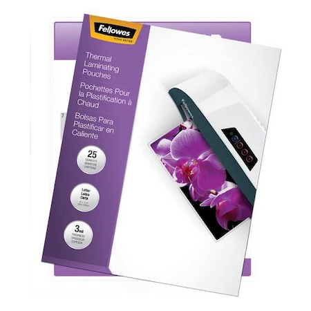Laminating Pouch, 9in W, 11 1/2in L, PK25 MPN:5200501