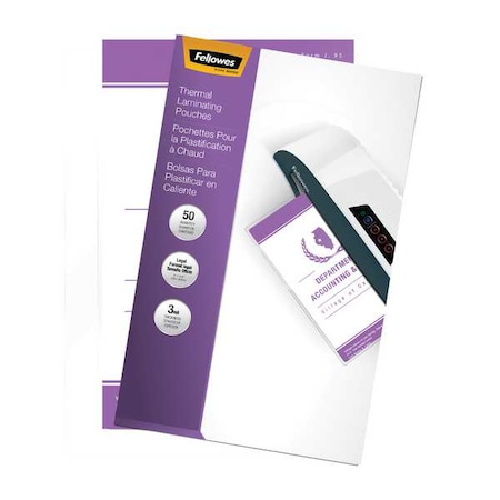 Laminating Pouch, 9in W, 14 1/2in L, PK50 MPN:52226
