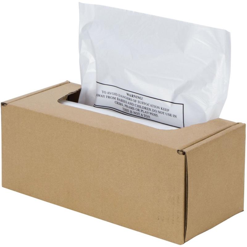 Fellowes AutoMax Powershred Waste Bags, Box Of 50 Bags (Min Order Qty 2) MPN:3608401