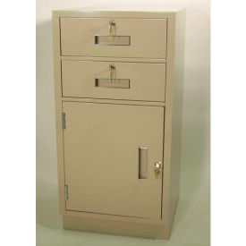 Fenco Teller Pedestal Cabinet S-204L-I - 2 Drawers Left Hinged Door 19