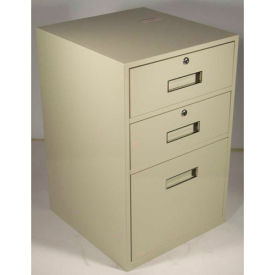 Fenco Lowboy Teller Pedestal Cabinet S-606-B - 2 Drawers 1 Legal Drawer 19