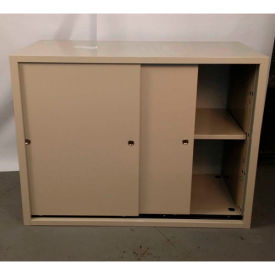 Fenco Lowboy Teller Pedestal Cabinet S-631-B - Sliding Doors 37