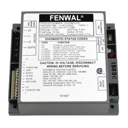 Control Board MPN:35-679652-551