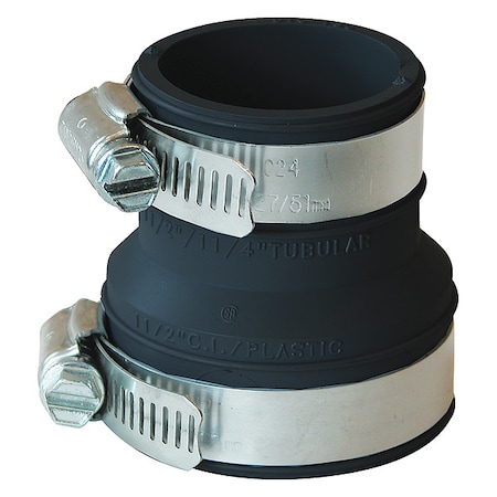 Flex Connector, Pipe Size 1-1/4x1-1/2