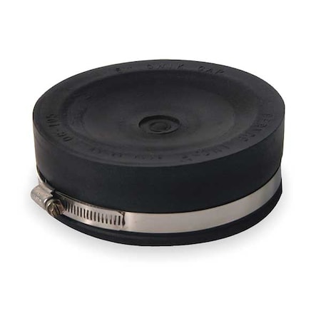 Round End Cap, PVC, 5 in For Pipe Size MPN:QC-105