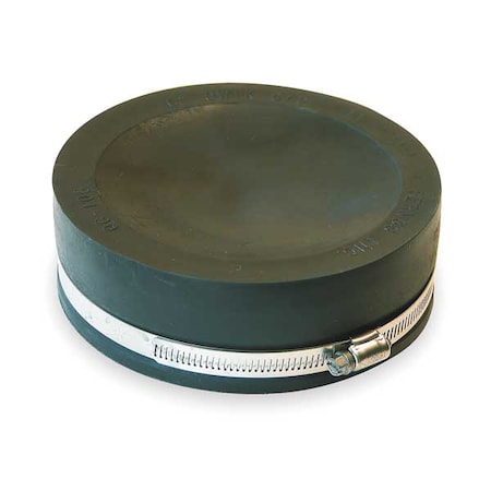 Round End Cap, PVC, 6 in For Pipe Size MPN:QC-106