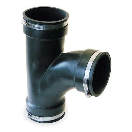 Flexible Tee, PVC, 4 in For Pipe Size MPN:QT-400