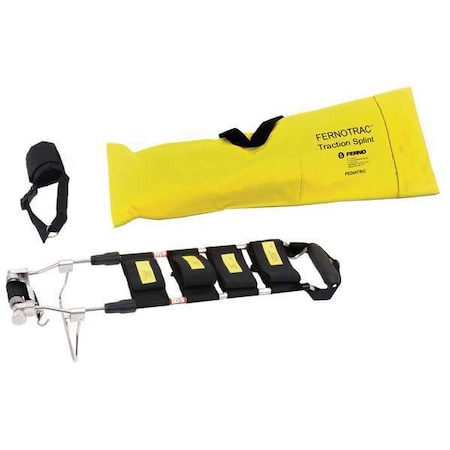 Traction Splint, Pediatric, Black, Aluminum MPN:443