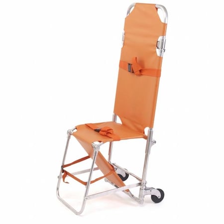 Ambulance Stretcher Chair, 350 lb, Orange MPN:107 ORANGE