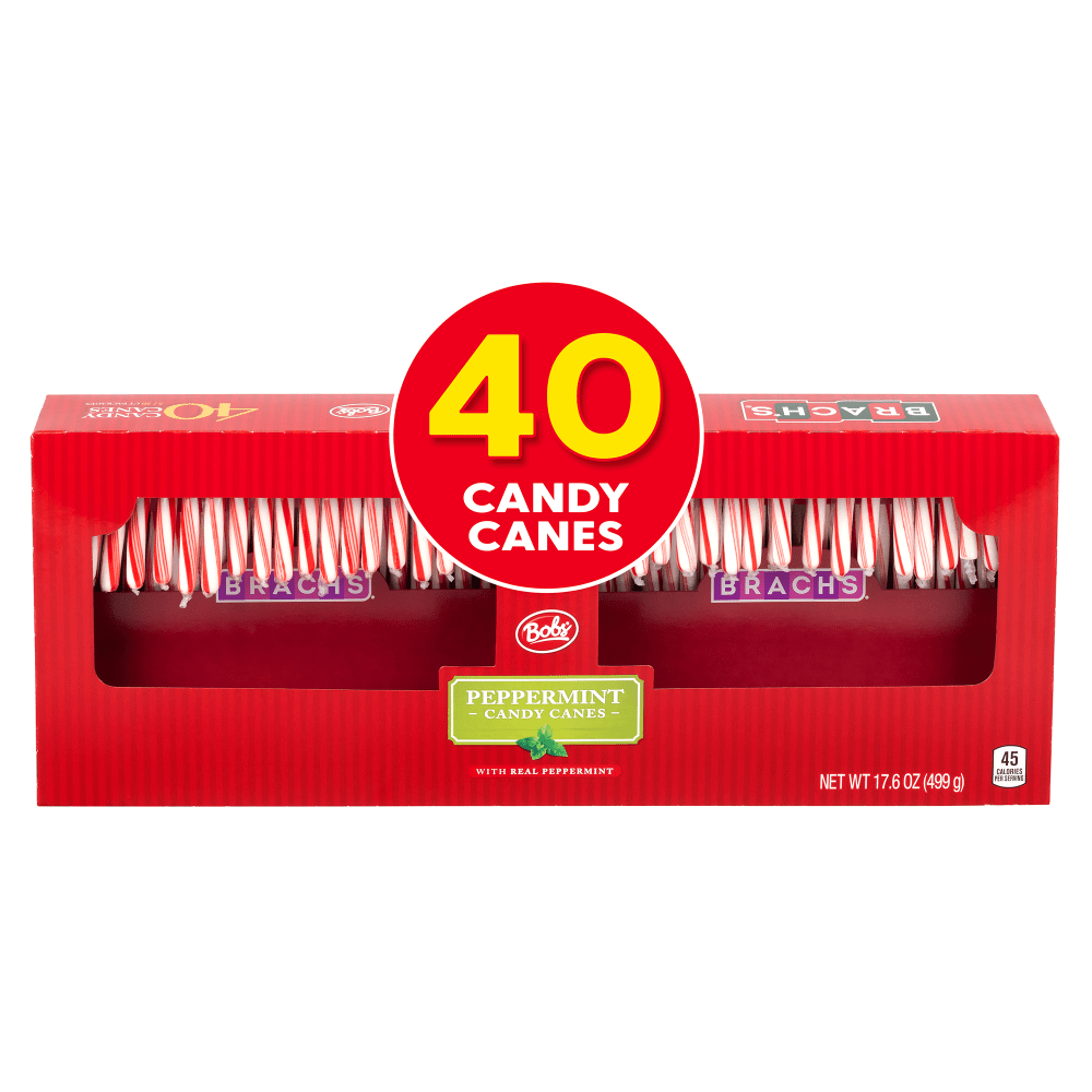 Brachs Candy Canes, Pack Of 40 Candy Canes MPN:041420036101