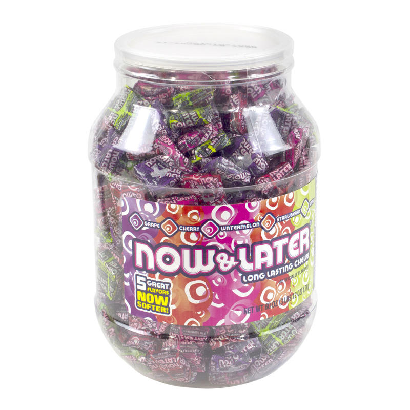 Now & Later Candies, Assorted Flavors, Jar Of 365 MPN:209-00224
