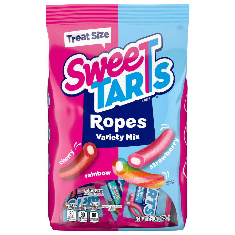 SweeTARTS Ropes Variety Mix, 15 Oz, Case Of 4 Bags MPN:FER08072