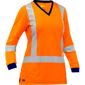 Pip Global Bisley® X- Back Women's Long Sleeve Shirt Class 3 M Hi-Vis Orange 313W6118X-O/M