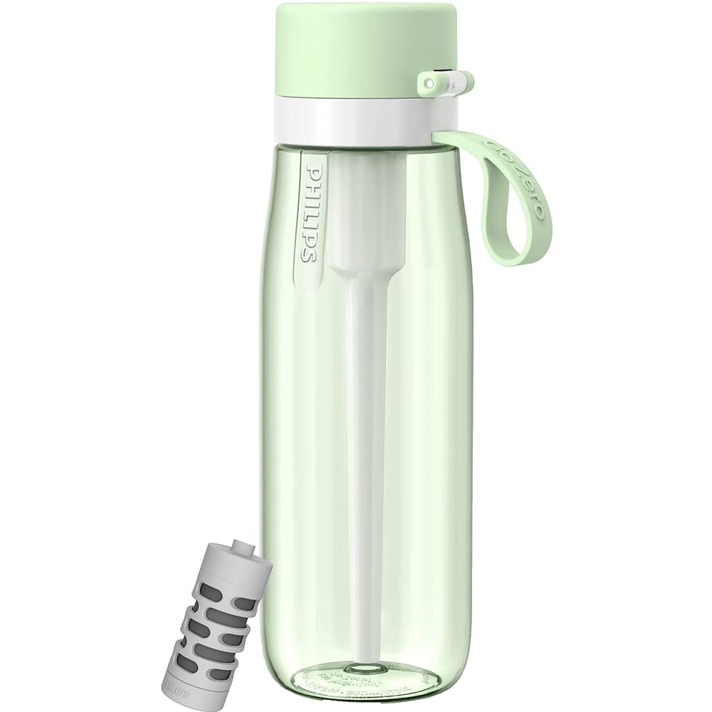 Philips GoZero Everyday Tritan Water Bottle With Filter, 22 Oz, Green MPN:AWP2731GNO/37