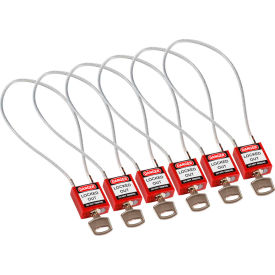 Brady® Cable Safety Padlocks Keyed Alike 8